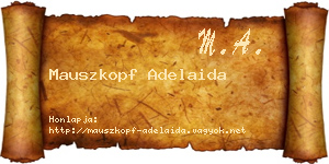 Mauszkopf Adelaida névjegykártya
